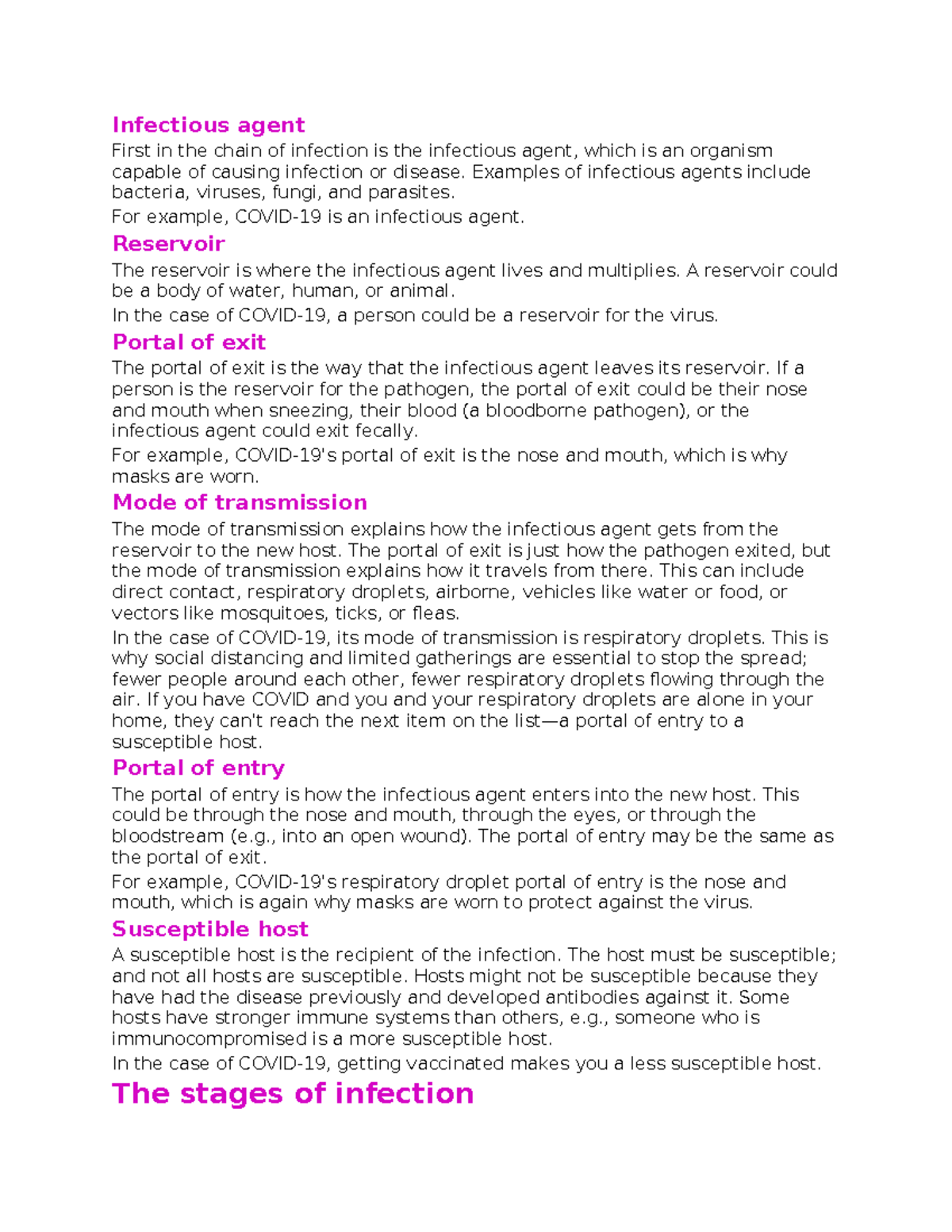 Infection Process and Stages: Understanding Pathogens and Hosts (BIO ...
