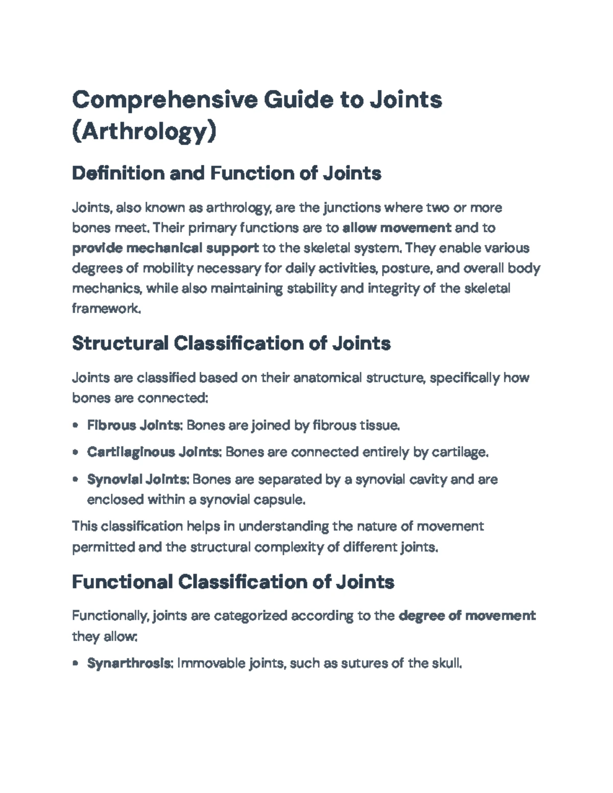 Comprehensive Guide to Anatomy (BIO101): Understanding Human Body ...