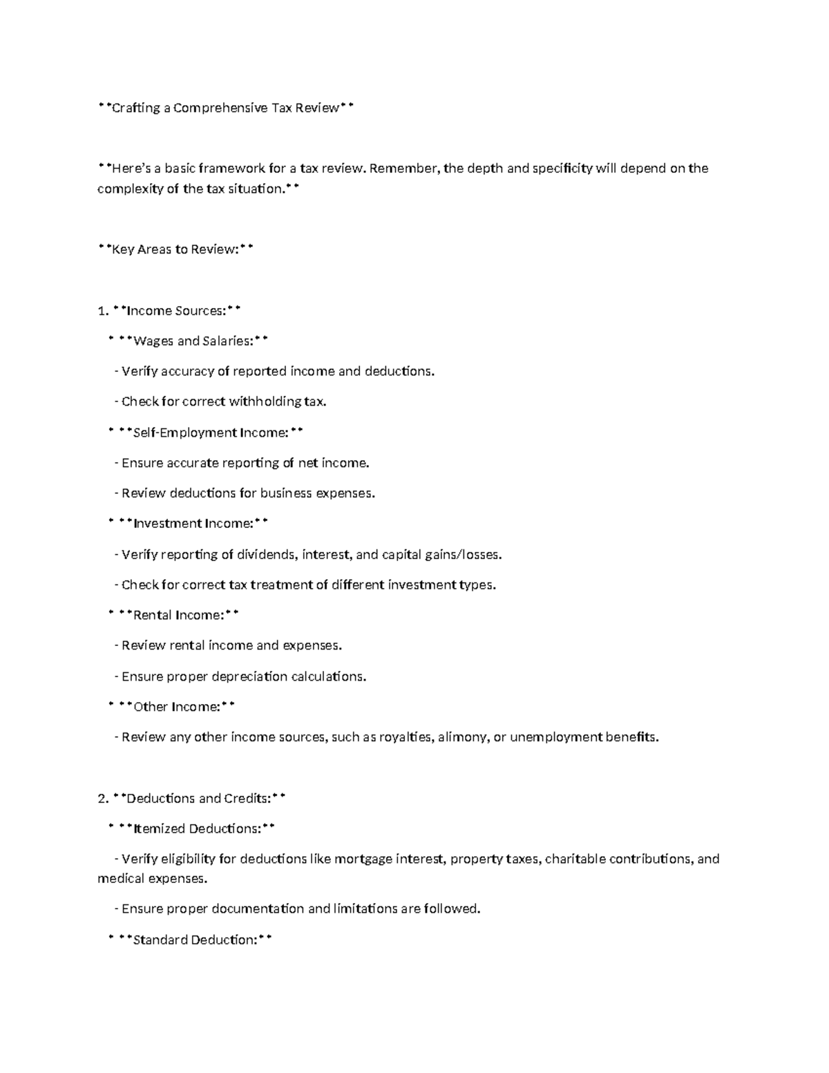 TAX Reviewer Comprehensive - Crafting a Comprehensive Tax Review Here’s ...
