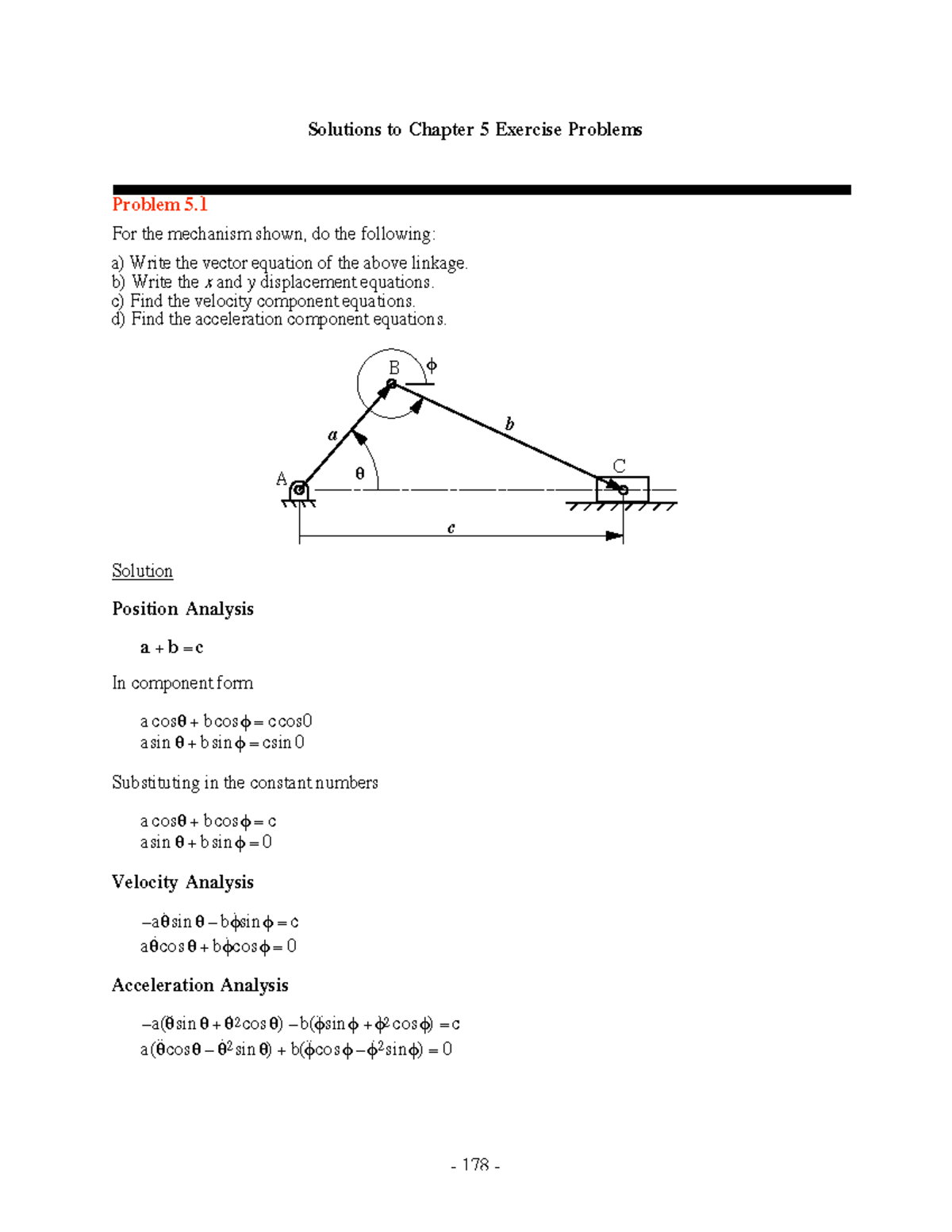 Vector Analysis: Chapter 5 Solutions for Exercises and Problems - Studocu