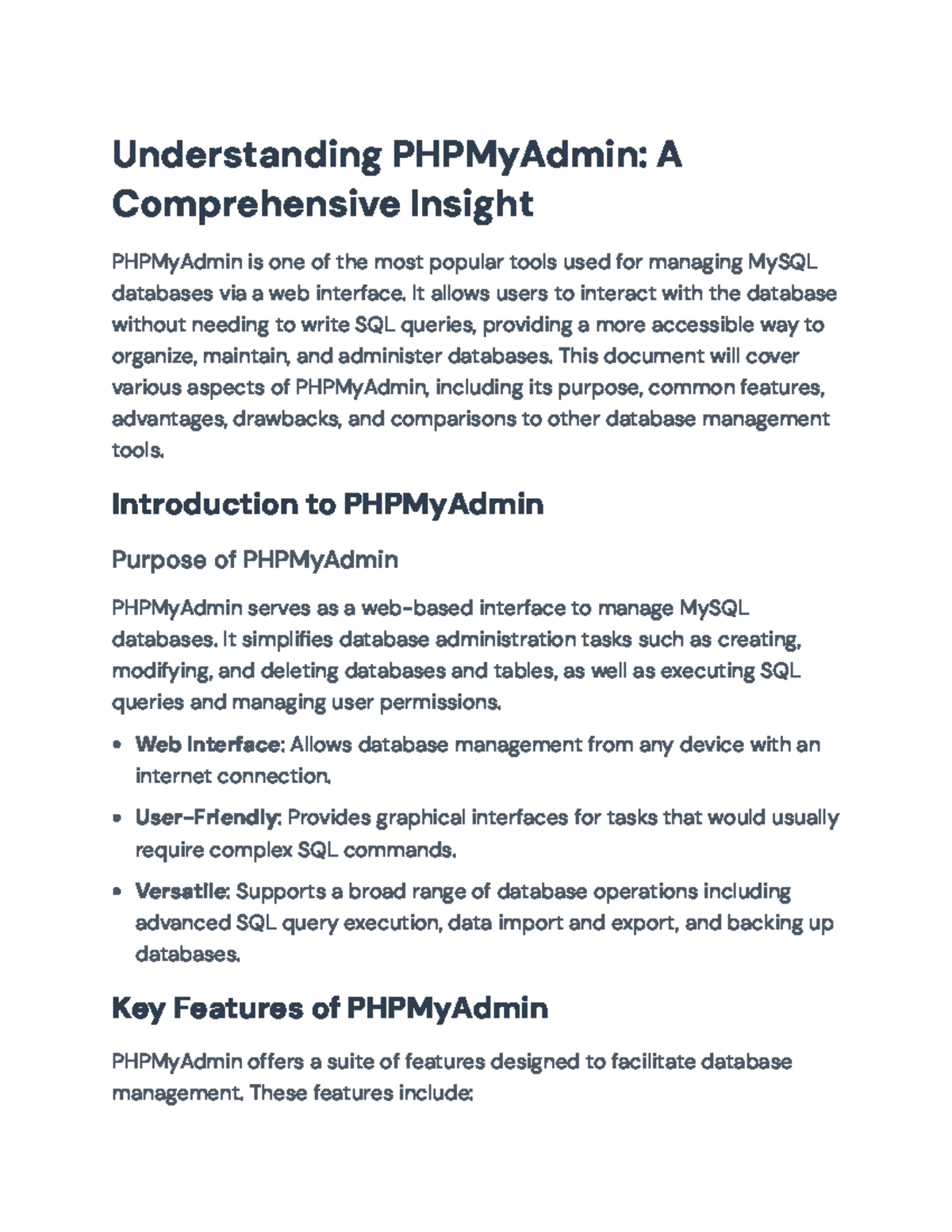 Understanding PHPMyAdmin: Comprehensive Guide to Database Management ...