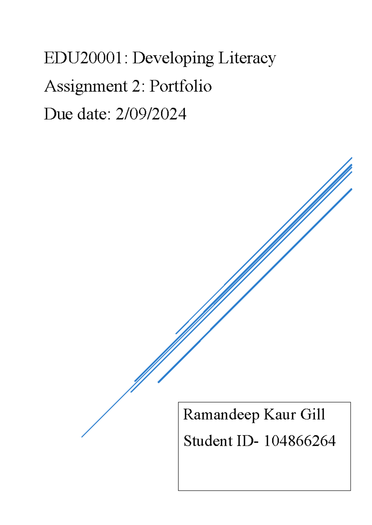 EDU2000 1 assignment 2 - essay - RAMANDEEP KAUR GILL EDU20001 ...