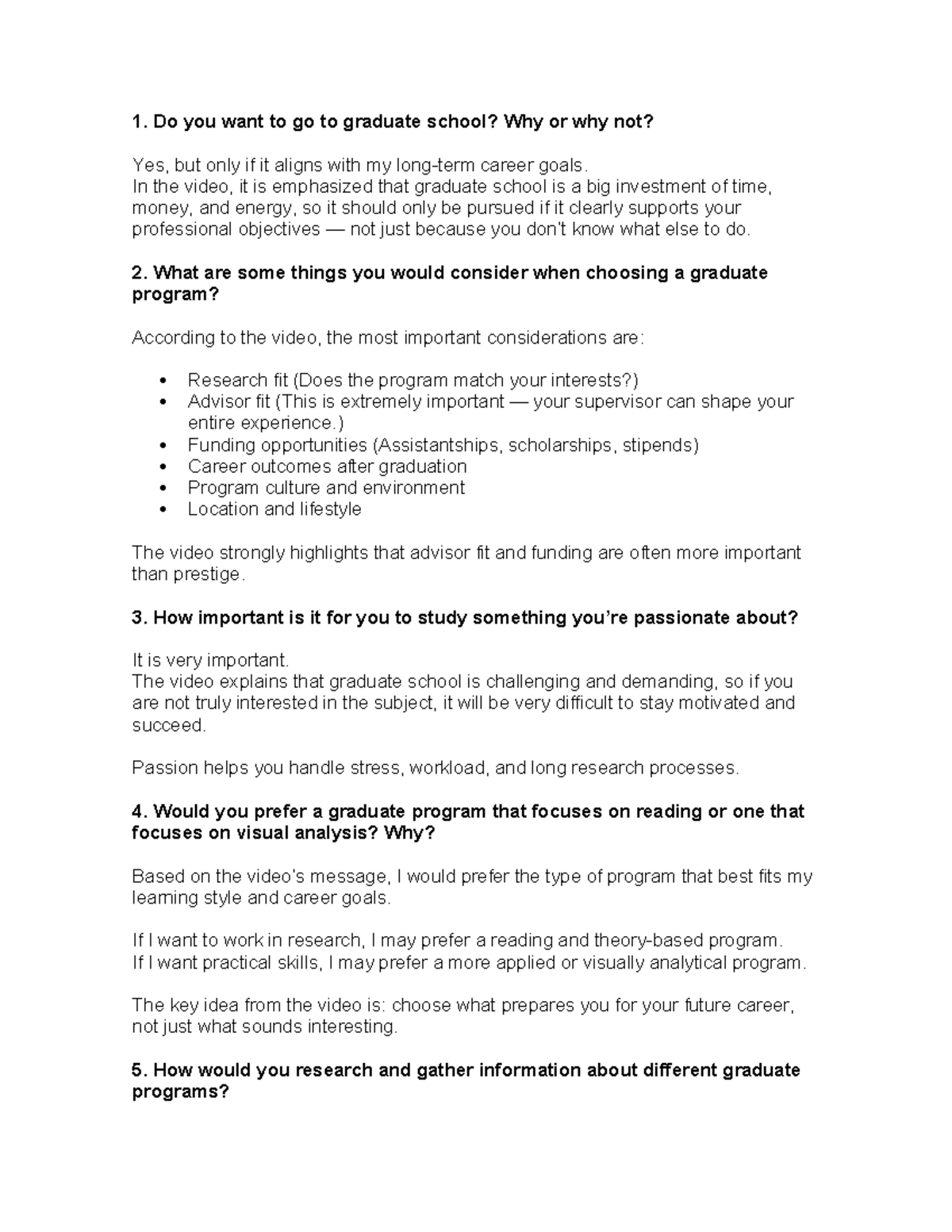 How to Choose the Right Graduate Program for Your Career Goals - Studocu