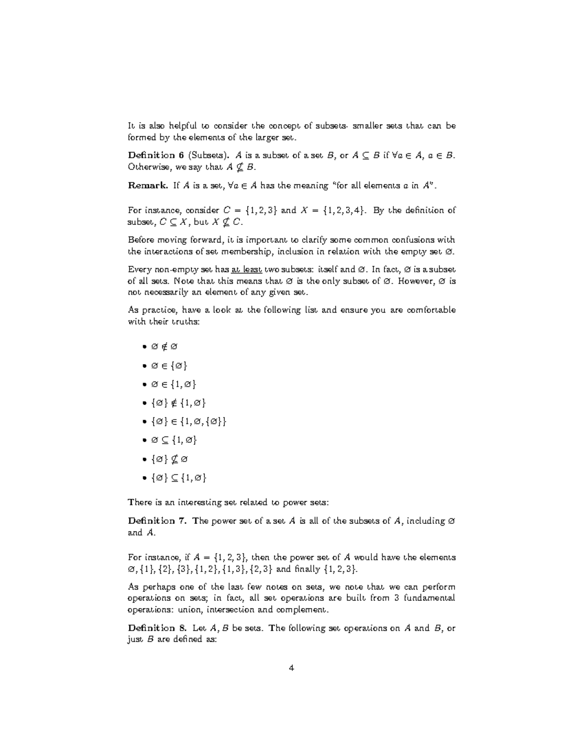 Lecture Notes on Set Theory and Probability Concepts (Notes-4-8) - Studocu