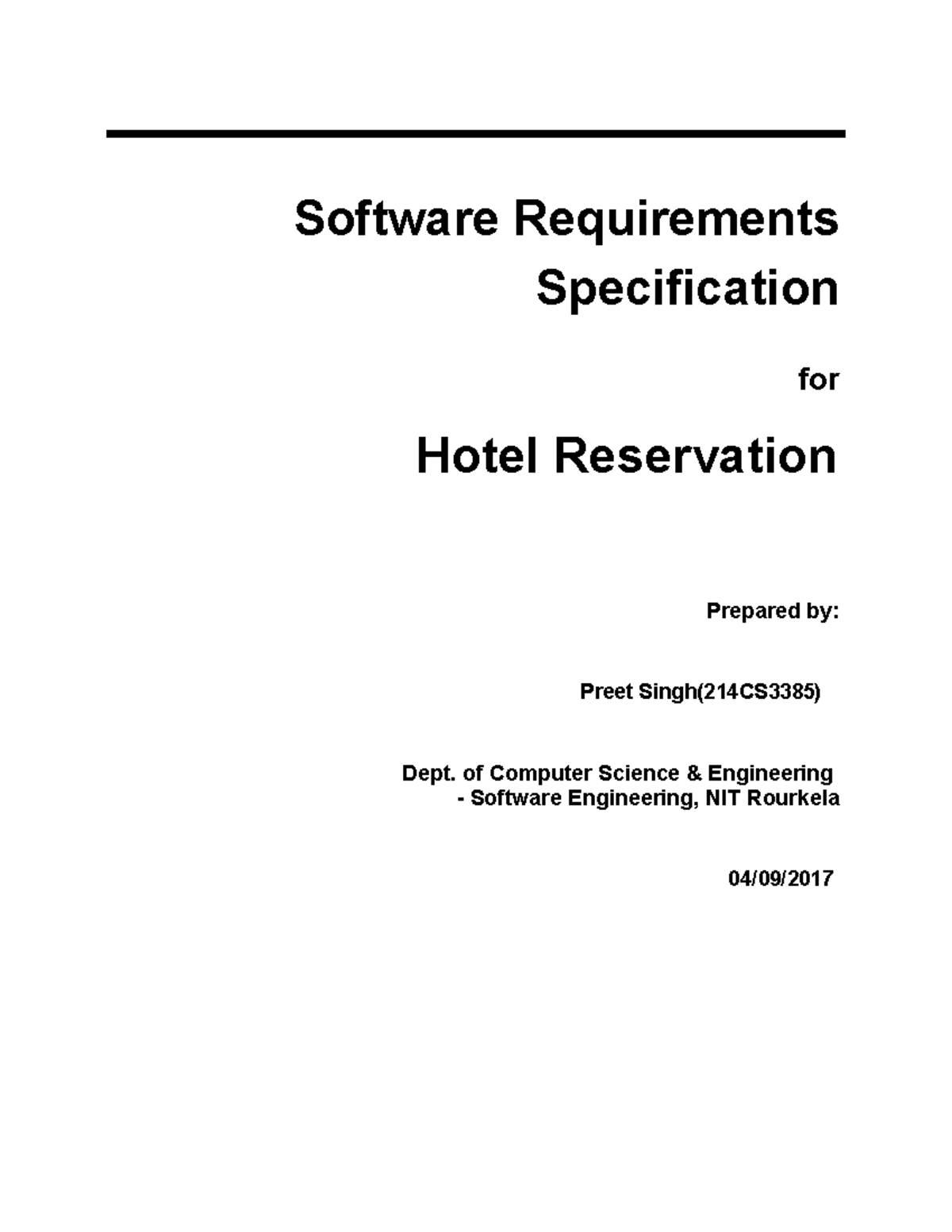 Software Requirements Specification for - Software Requirements ...