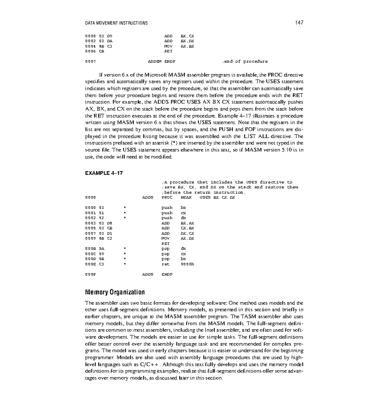 Intel Microprocessors 8th Ed - Data Movement Instructions Overview ...