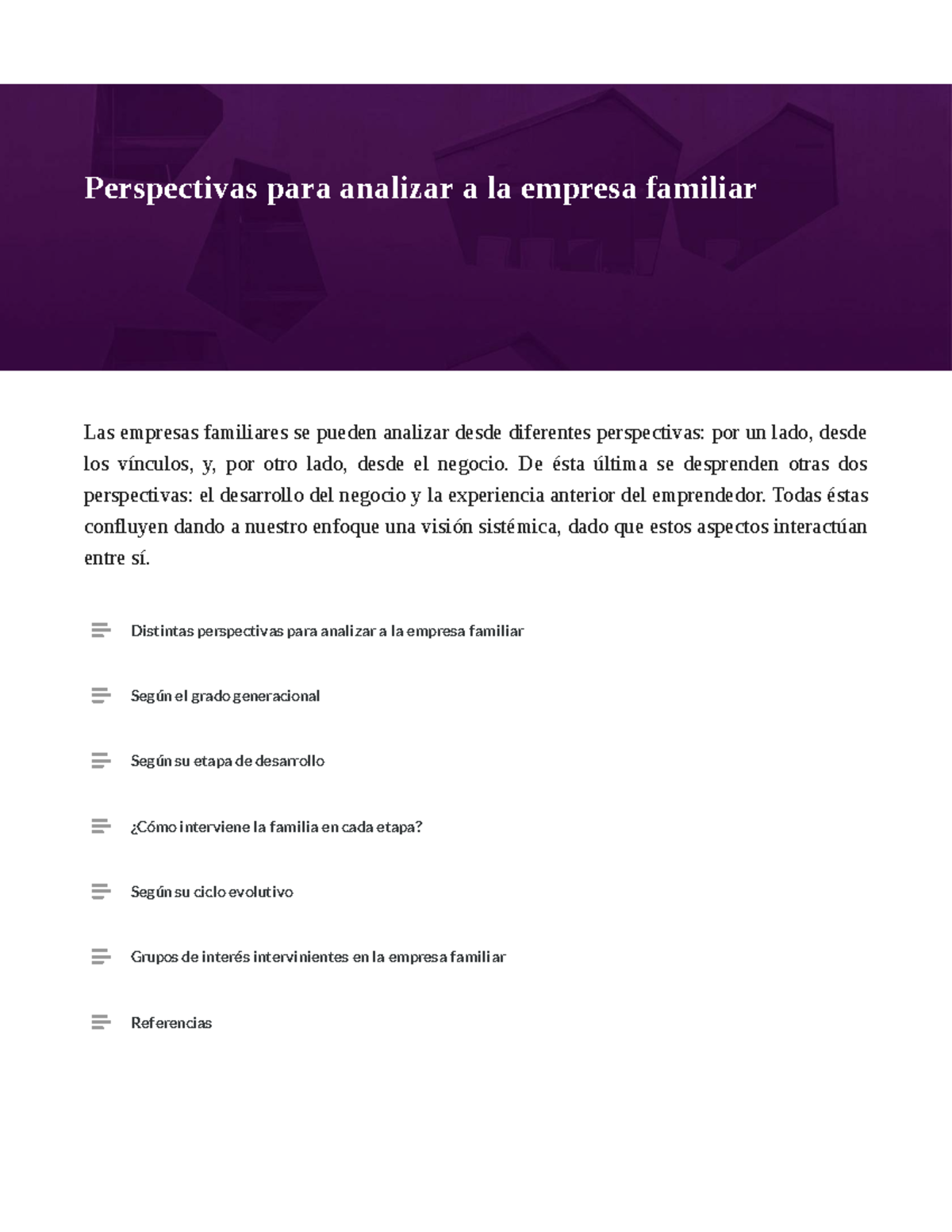 Resumen M2: Perspectivas de Análisis en Empresas Familiares - Studocu