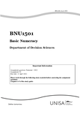 Bnu1501 - Unisa - Basic Maths - Studocu