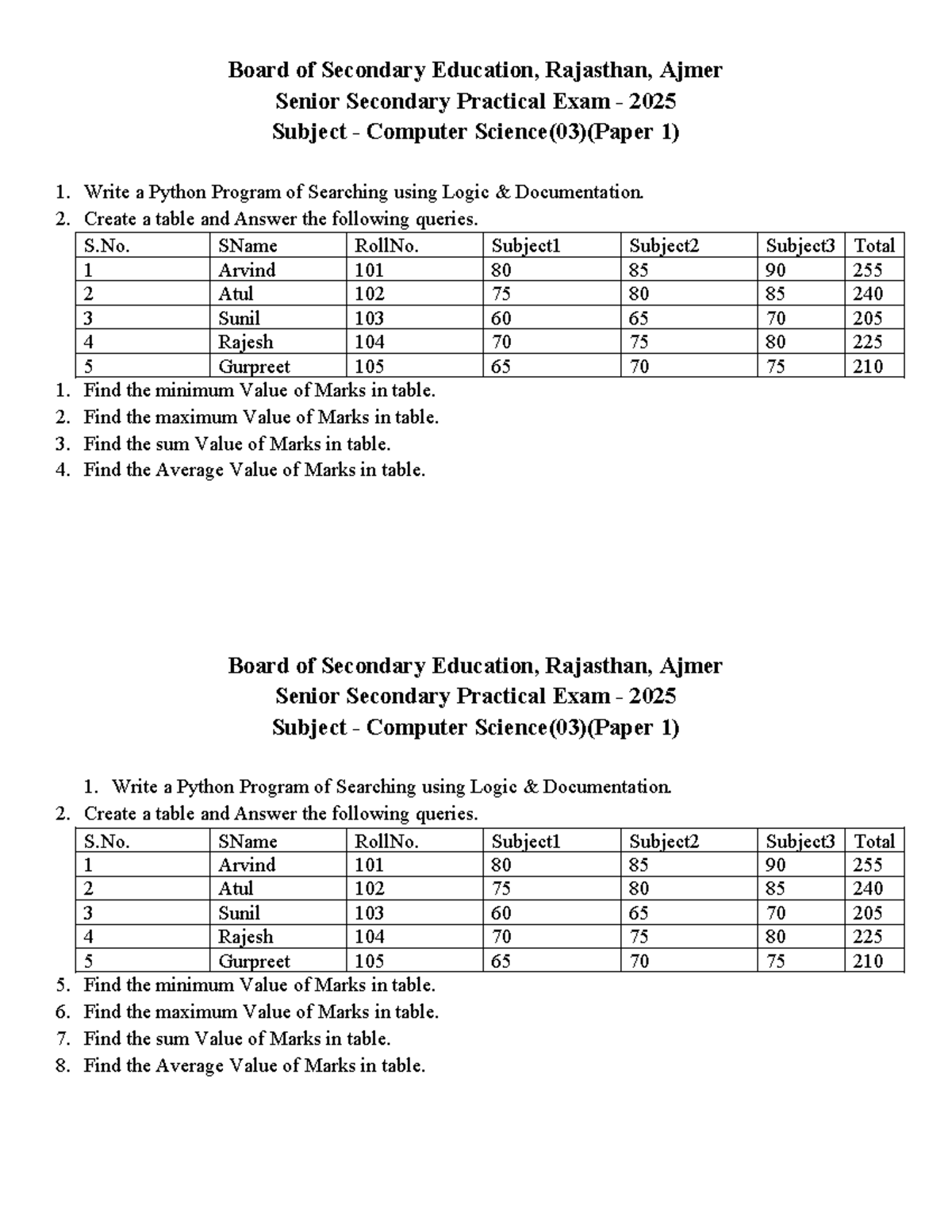 Practical Paper - asda adasdasdsdasd - Board of Secondary Education ...