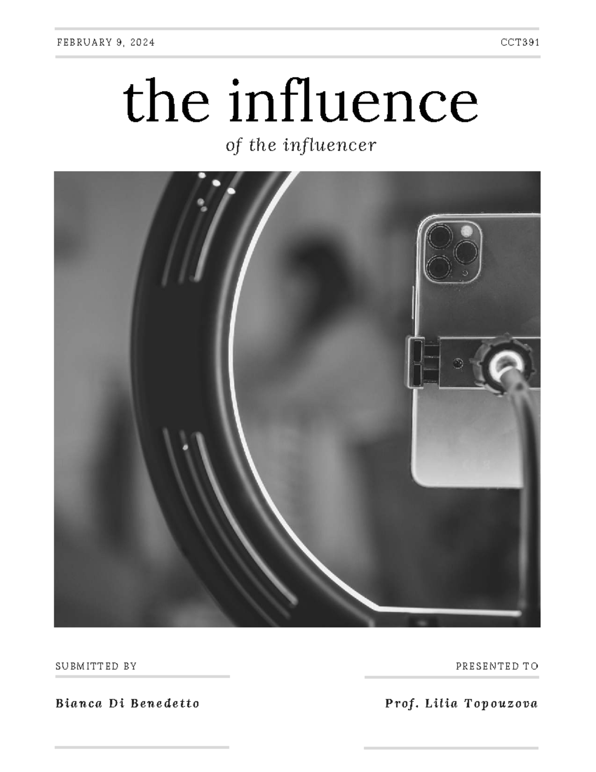 WRI391: The Impact of Social Media Influencers on Consumer Behavior ...