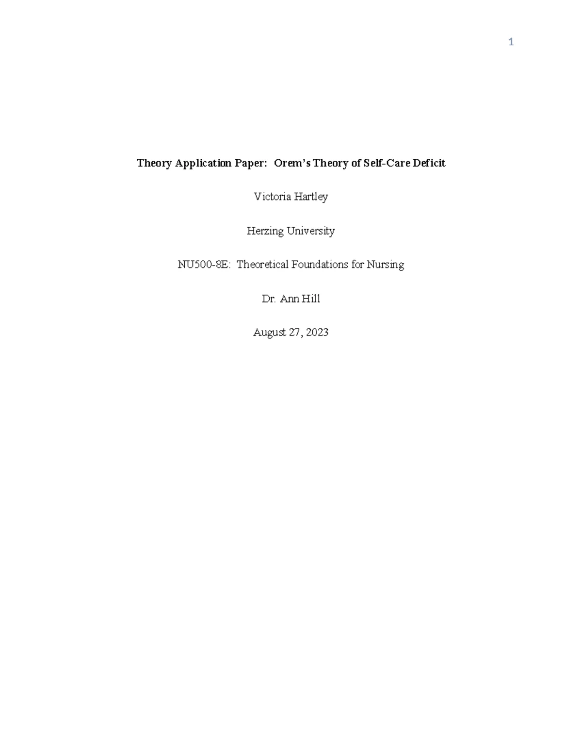 SBIRT Paper - Screening, Brief Intervention & Treatment Overview (NU672 ...