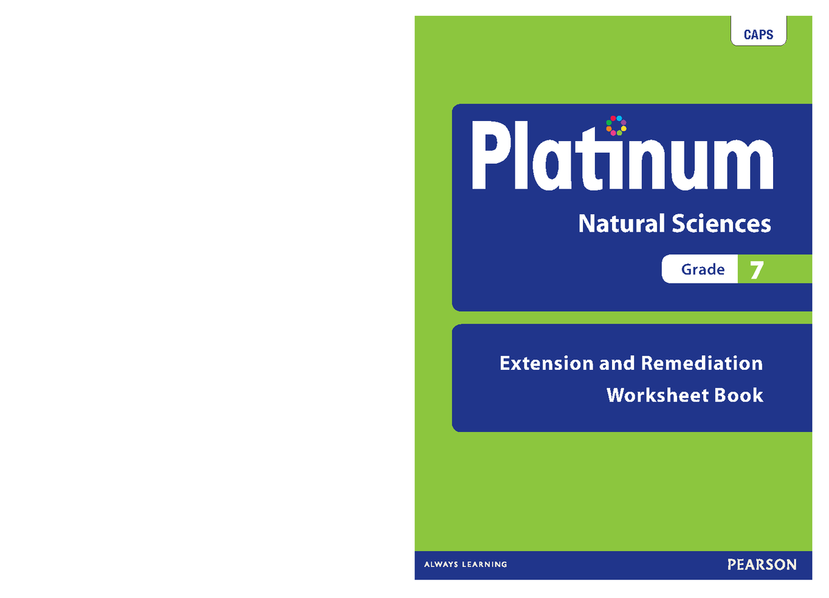 Natural Sciences Grade 7 Target Worksheets: Extension & Remediation ...