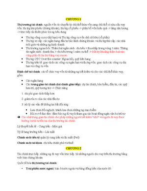[Solved] to mindmap ca mn hc l thuyt ti chnh ngn hng c th chi tit ngun ...