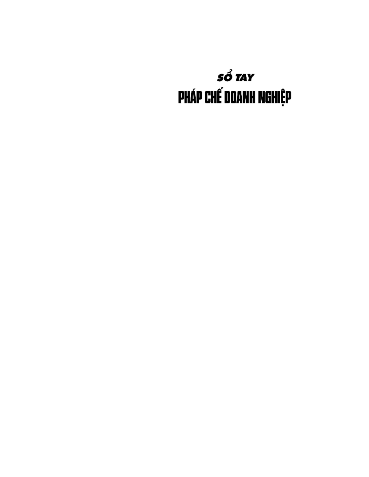 Sổ tay Pháp chế Doanh nghiệp - Hướng dẫn và Quy định Quan trọng - Document Preview
