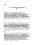 D353 - Strategic Training and Development - Studocu