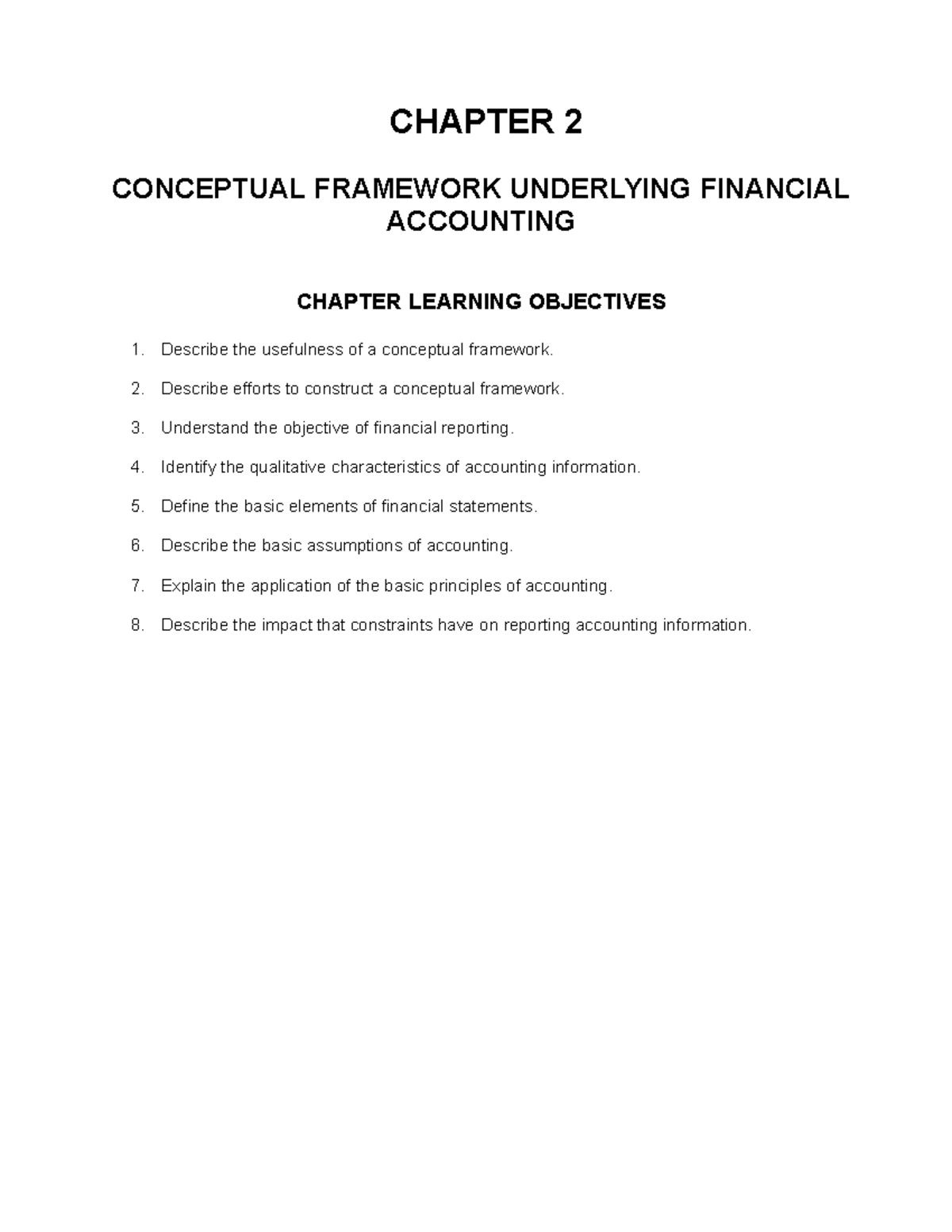Chapter 2 - Conceptual Framework of Financial Accounting (IFRS) Notes ...