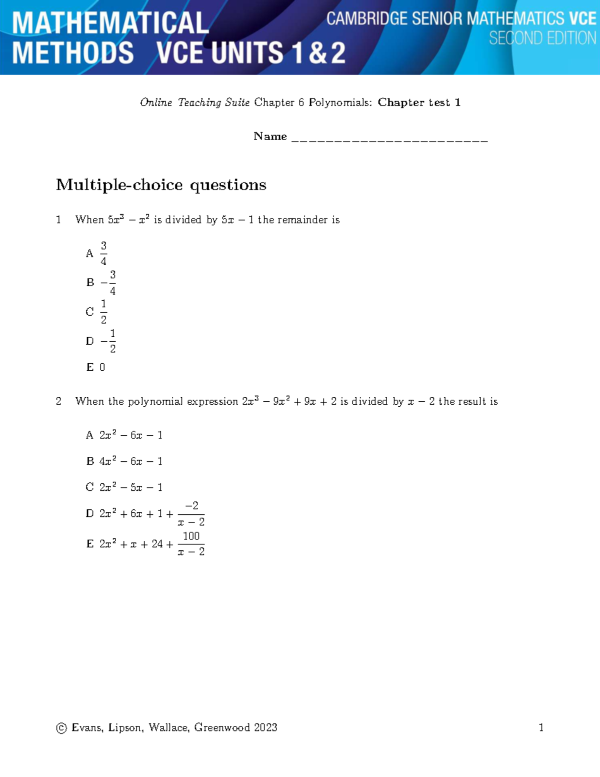Chapter-6-test-1 - This was the test - Online Teaching Suite Chapter 6 ...