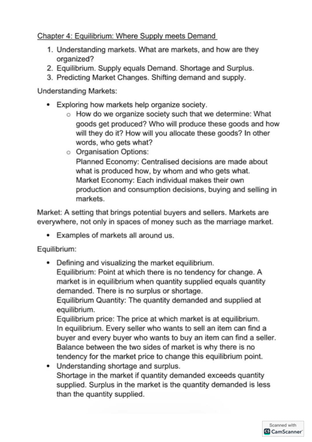 Unit 4: Demand, Supply & Prices - Understanding Market Equilibrium ...