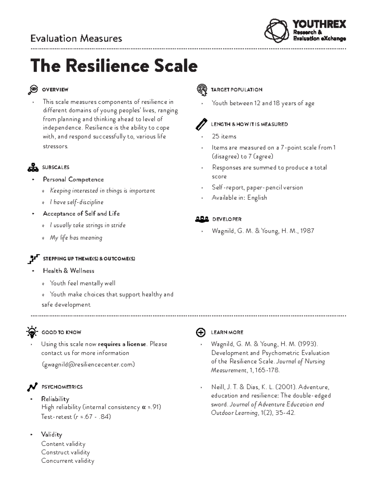 Resilience Scale Evaluation for Youth: Measuring Coping & Growth - Studocu