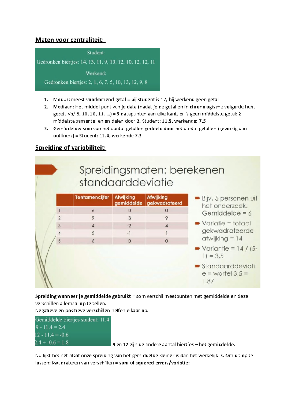Statistiek in de Praktijk: Maten, Spreiding en Hypothese (Online ...