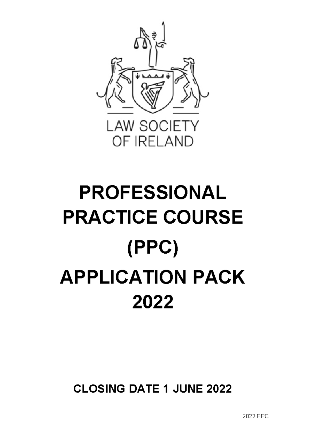 Professional Practice Course (PPC) Application Pack 2022 - Studocu