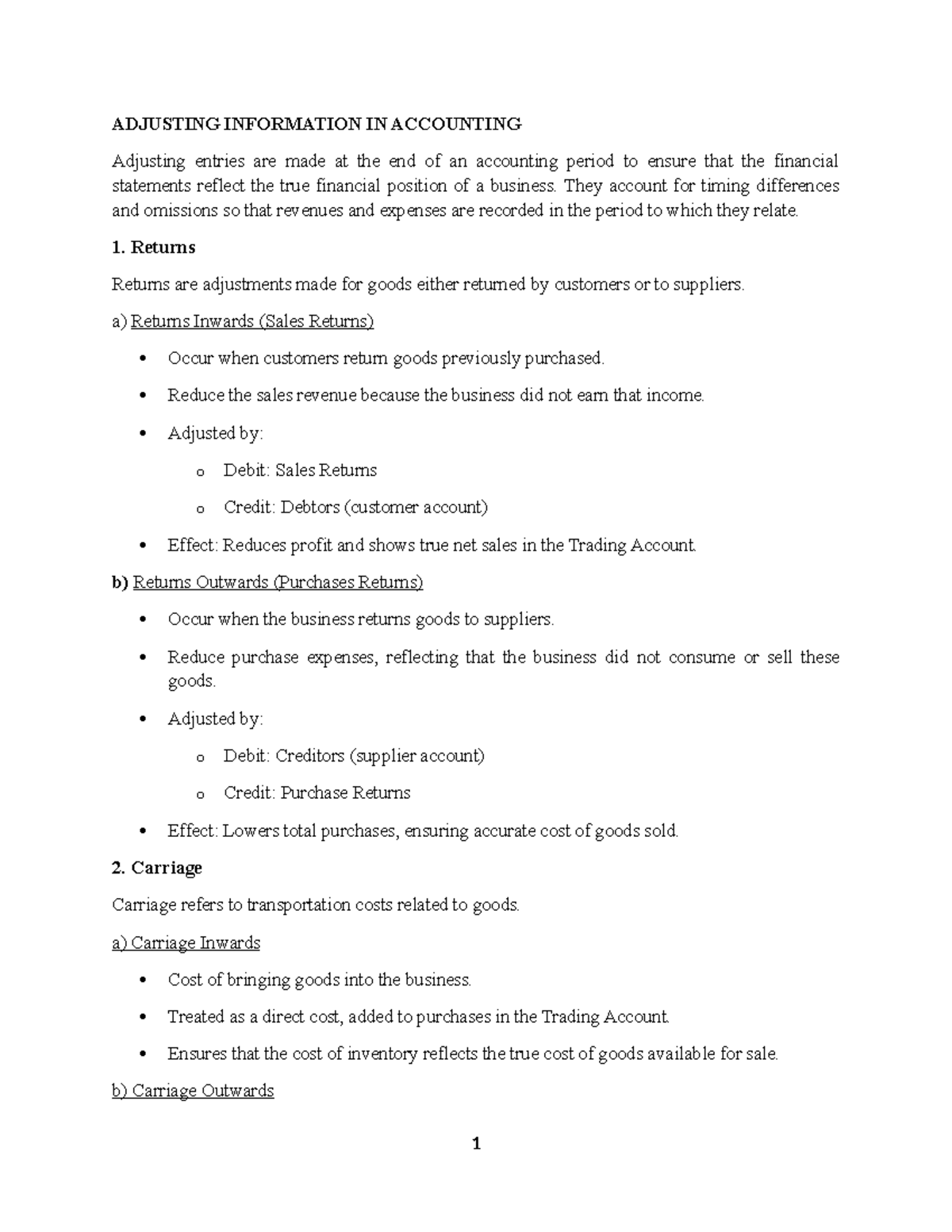Adjusting Entries in Accounting: Ensuring Accurate Financial Statements ...