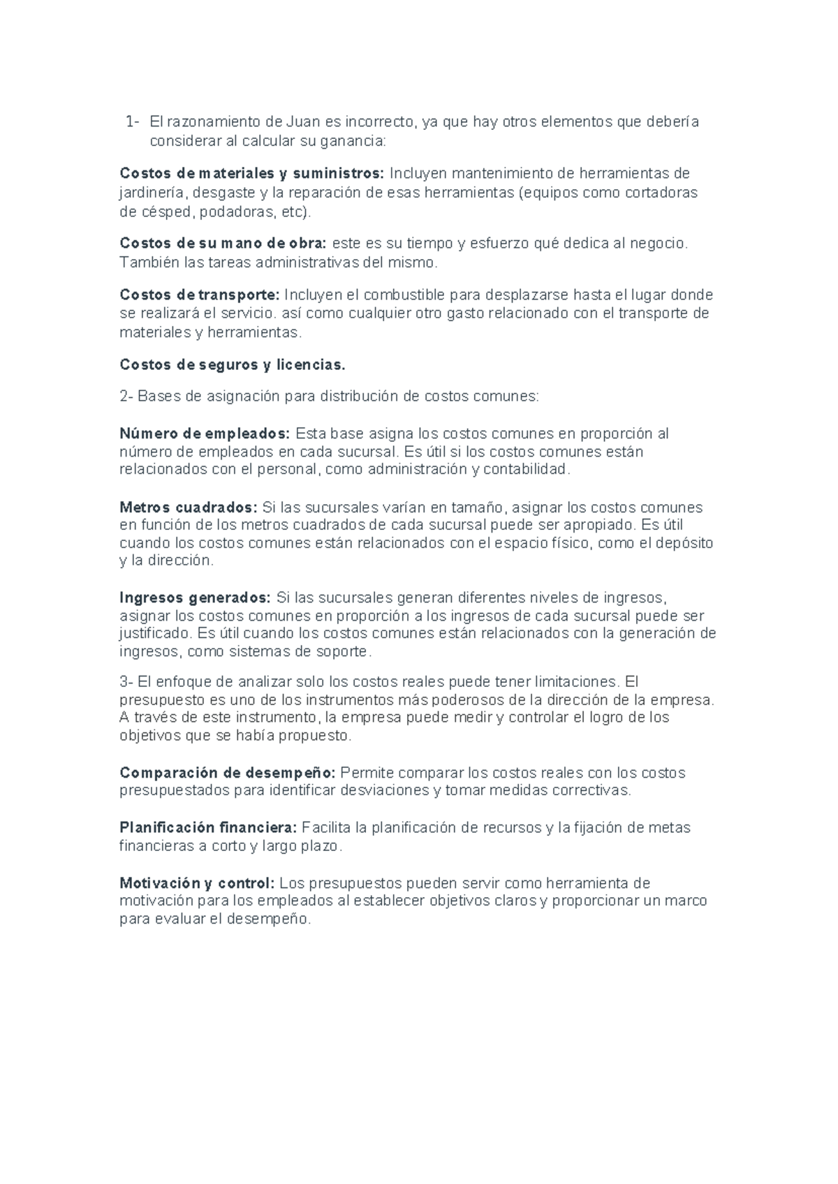 FORO TP3: Análisis de Costos y Presupuestos en Contabilidad - Studocu