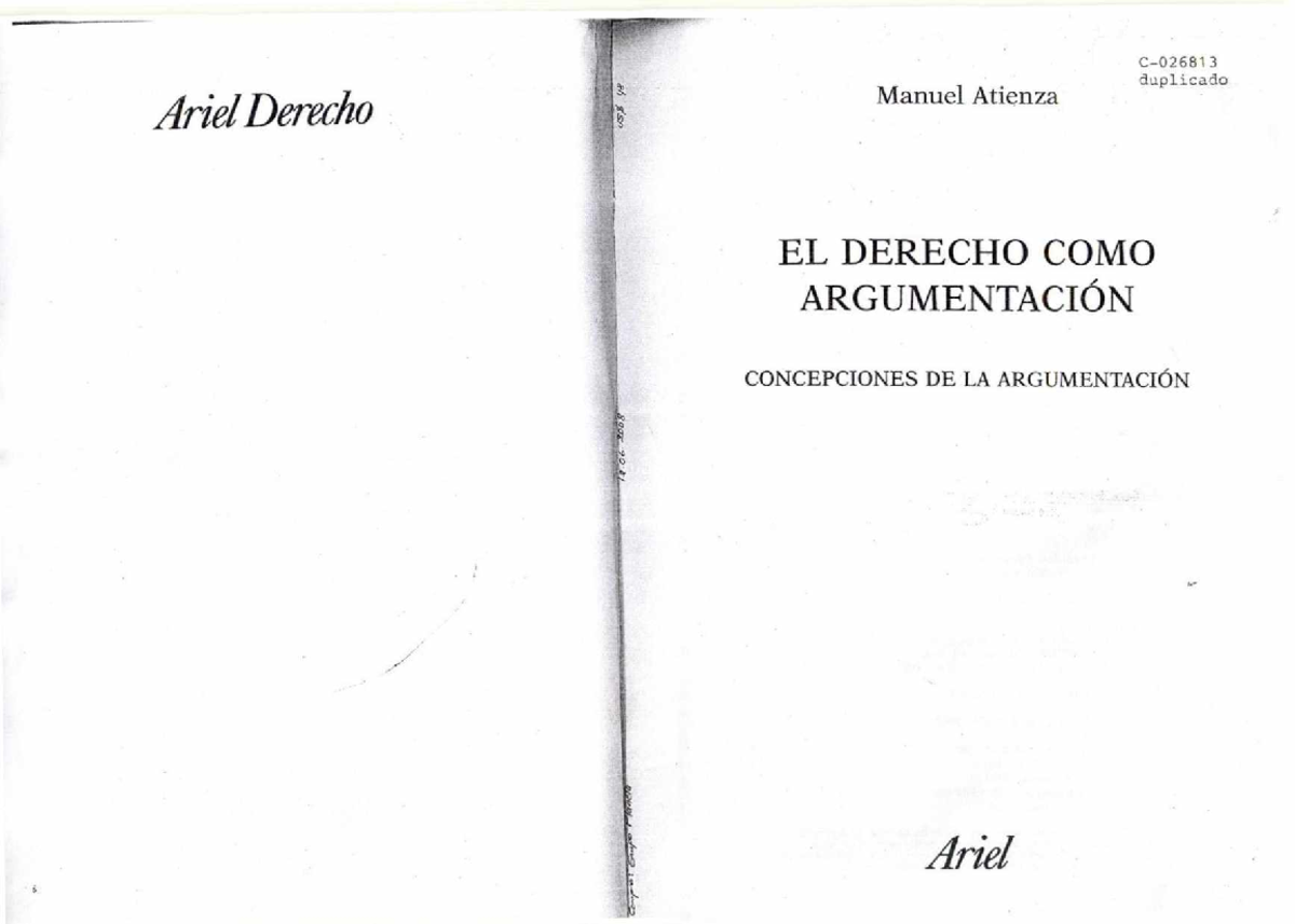 Manuel Atienza EL Derecho COMO Argumentación - duplicado Ariel Derecho
