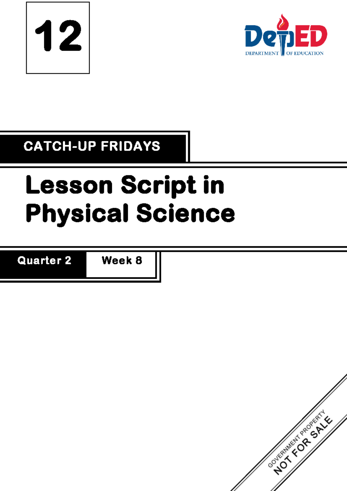 12 FRIDAYS Lesson Script: Physical Science Q2 Wk 8 - Doppler Effect ...