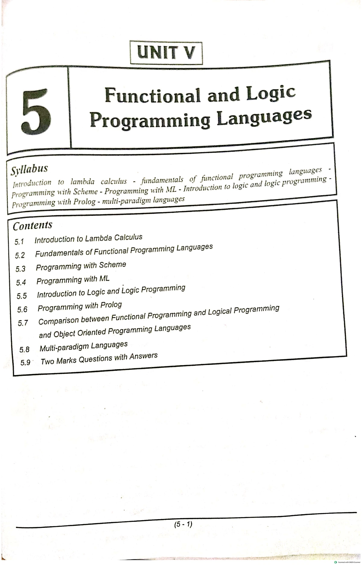 PPL 4 Concurrency and Event Handling: Syllabus and Key Concepts - Studocu