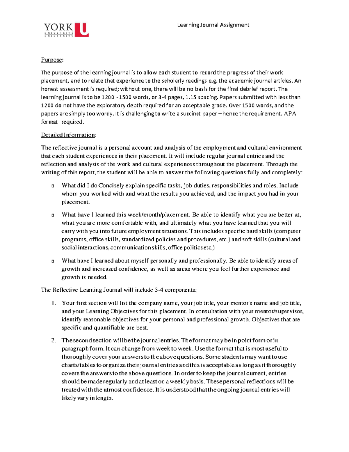 Learning Journal Assignment COOP 2100 - Learning Journal Assignment ...