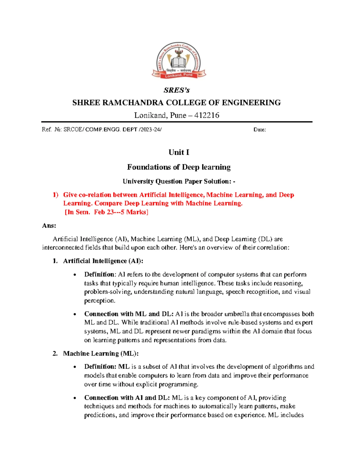 Nov Dec 2022 - SPPU B.E Engineering (IT) Question Paper - Total No. of ...