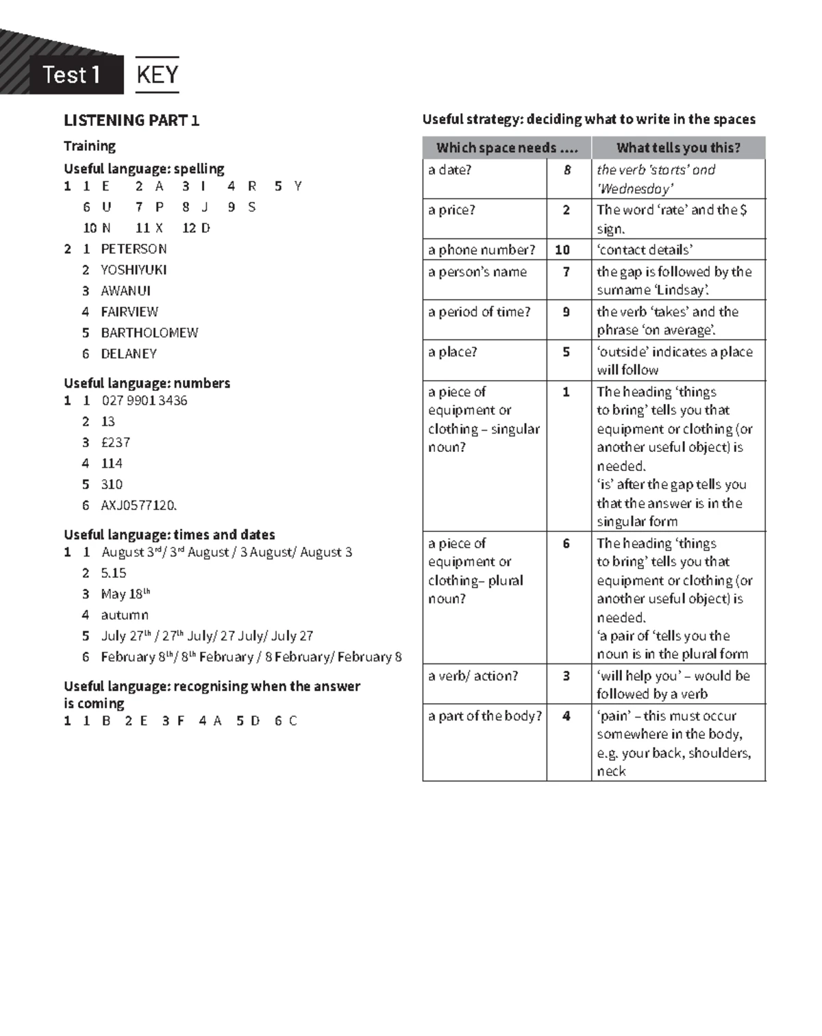 Ielts Trainer 2 Academic Tests 1-6 Audio Scripts - LISTENING PART 1 01 ...