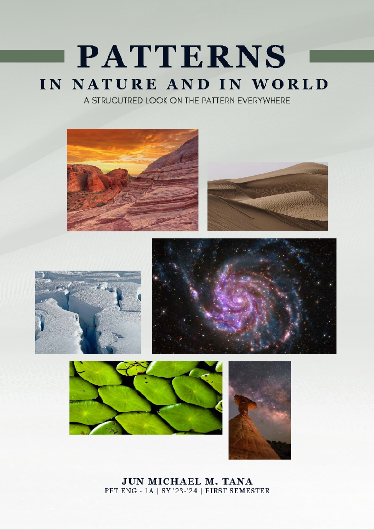 PATTERNS IN NATURE: A STRUCTURED STUDY OF 9 TYPES (PET ENG 1A) - Studocu