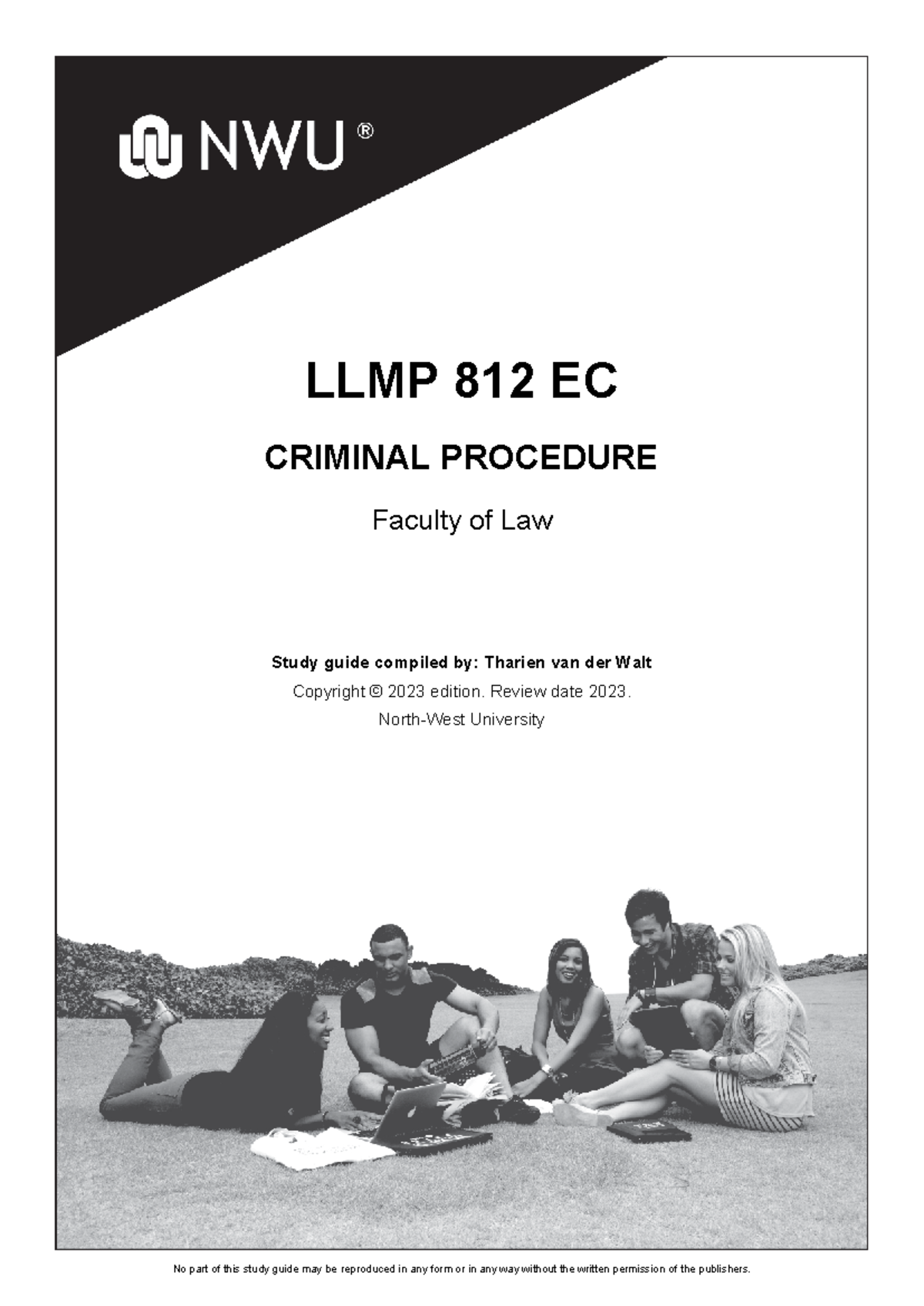 LLMP 812 Criminal Procedure Study Guide - 2023 Edition - Studocu