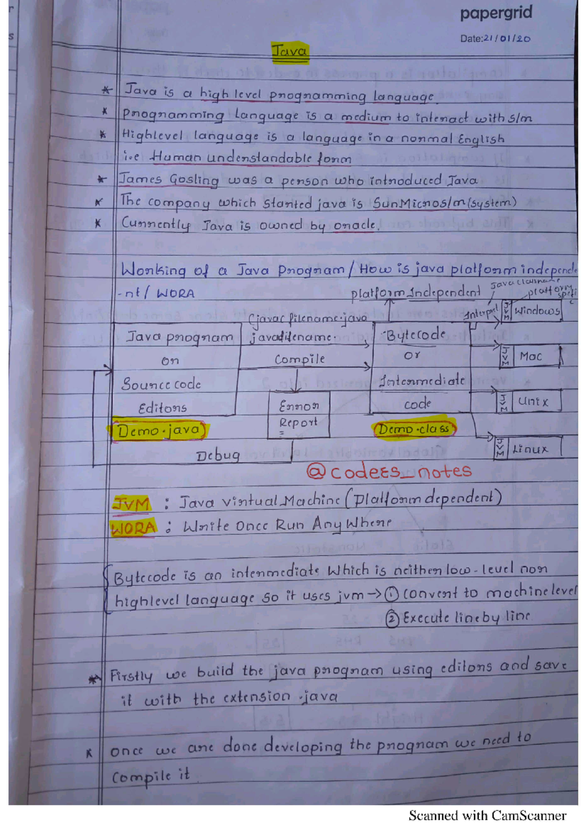 Upload 2 - This note given by teacher. - Java Programming - Studocu