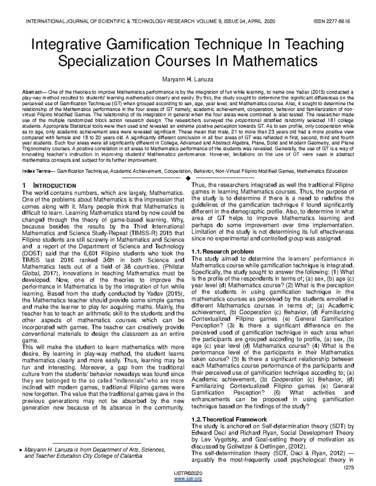 Digital Gamification as a Pedagogical Tool for Enhancing Critical ...