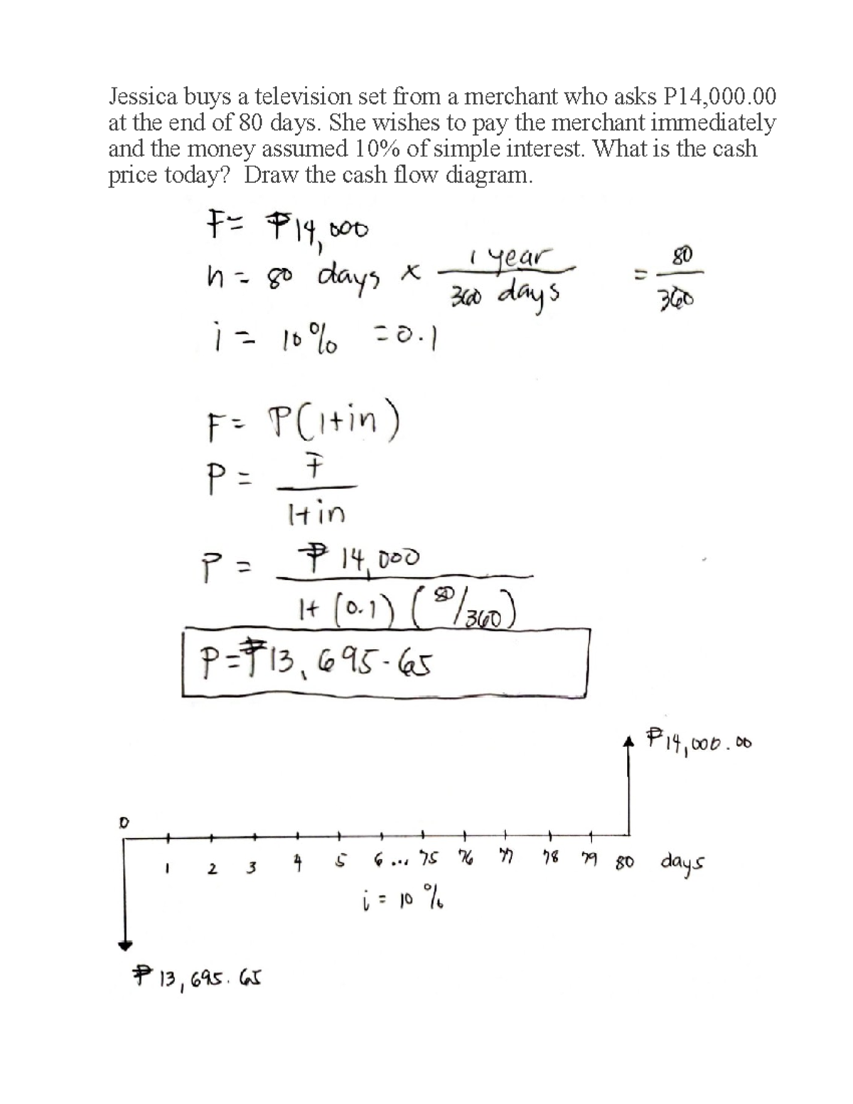 Simple Interest Problems: Cash Flow Analysis & Calculations (Math 101 ...