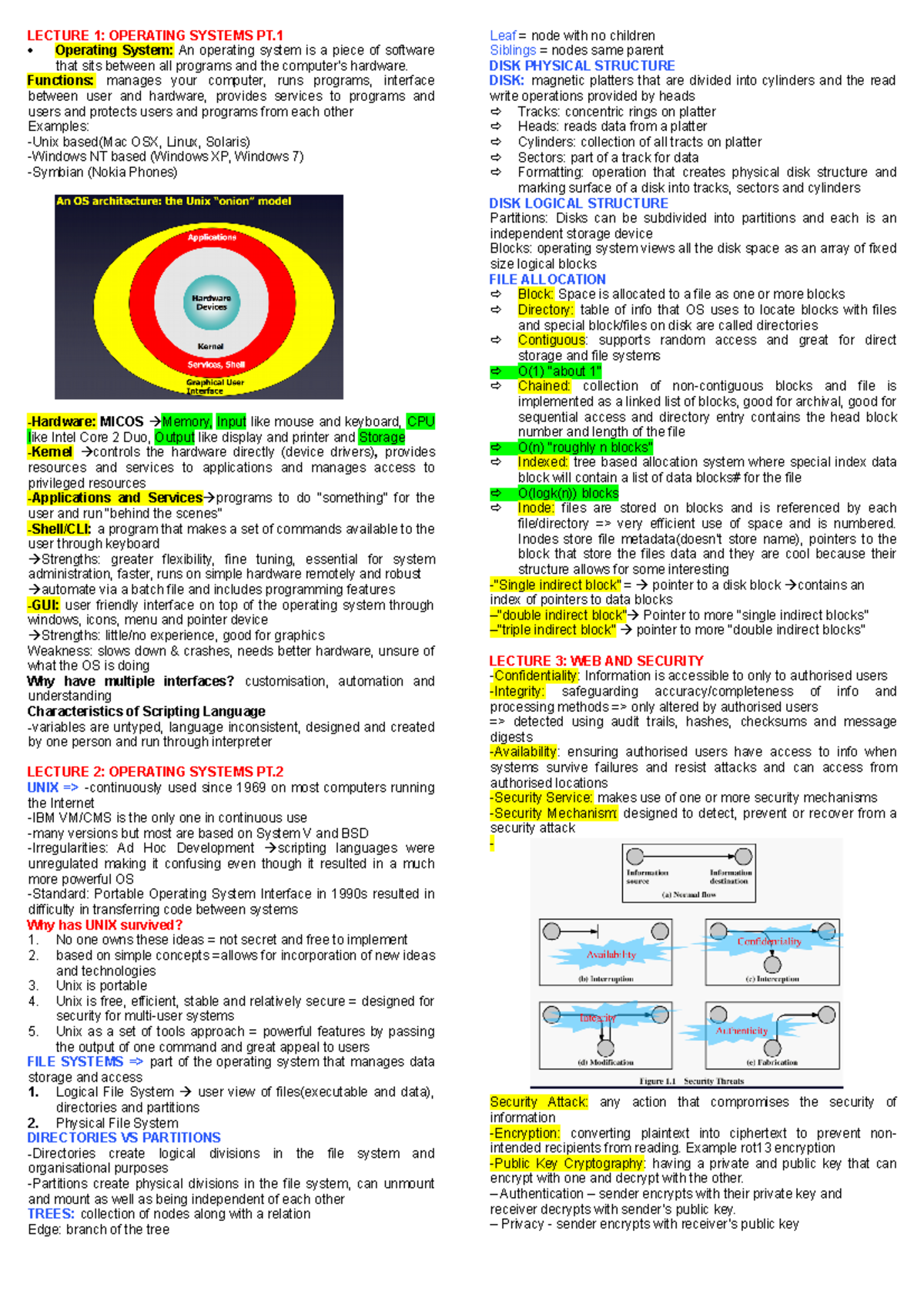 Web Systems (WS101) Final Exam Study Notes on OS and Networking - Studocu