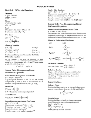 Tutorial 3 - MATH 263 Tutorial 3 Problems Overview of topics covered ...