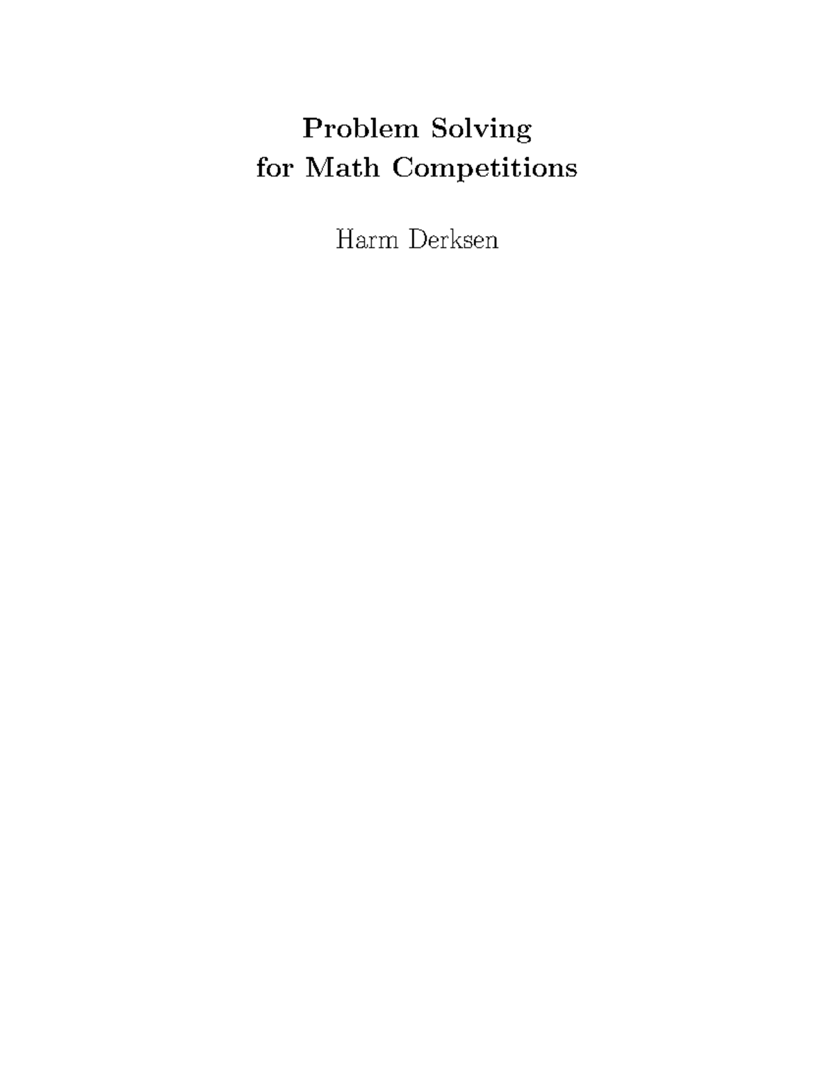 `Problem Solving-1: Formula Proofs for Math Competitions - Vbnnmm ...