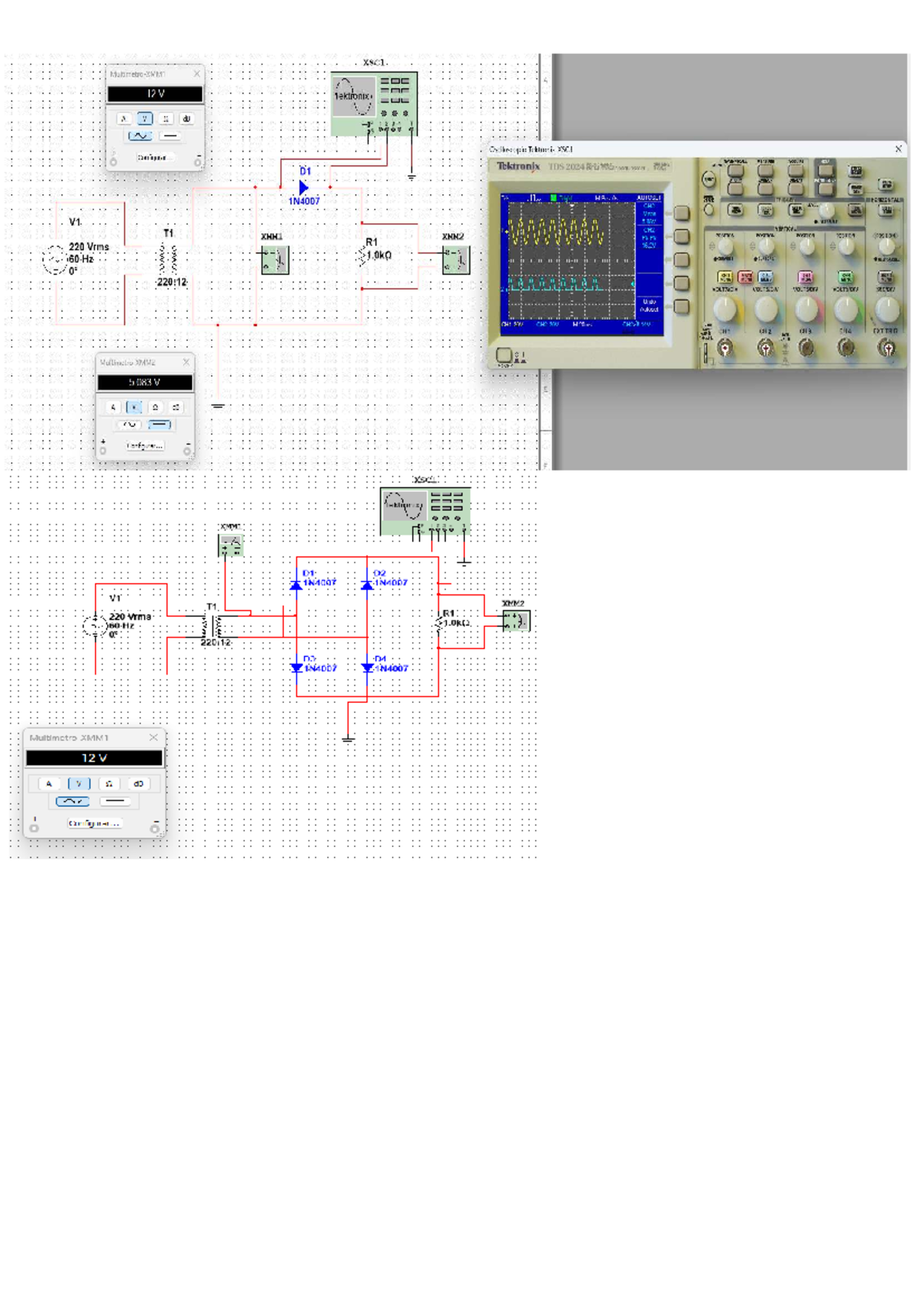Circuito Rectificador DE ONDA Completa - Actividad Entregable - L Xscl ...