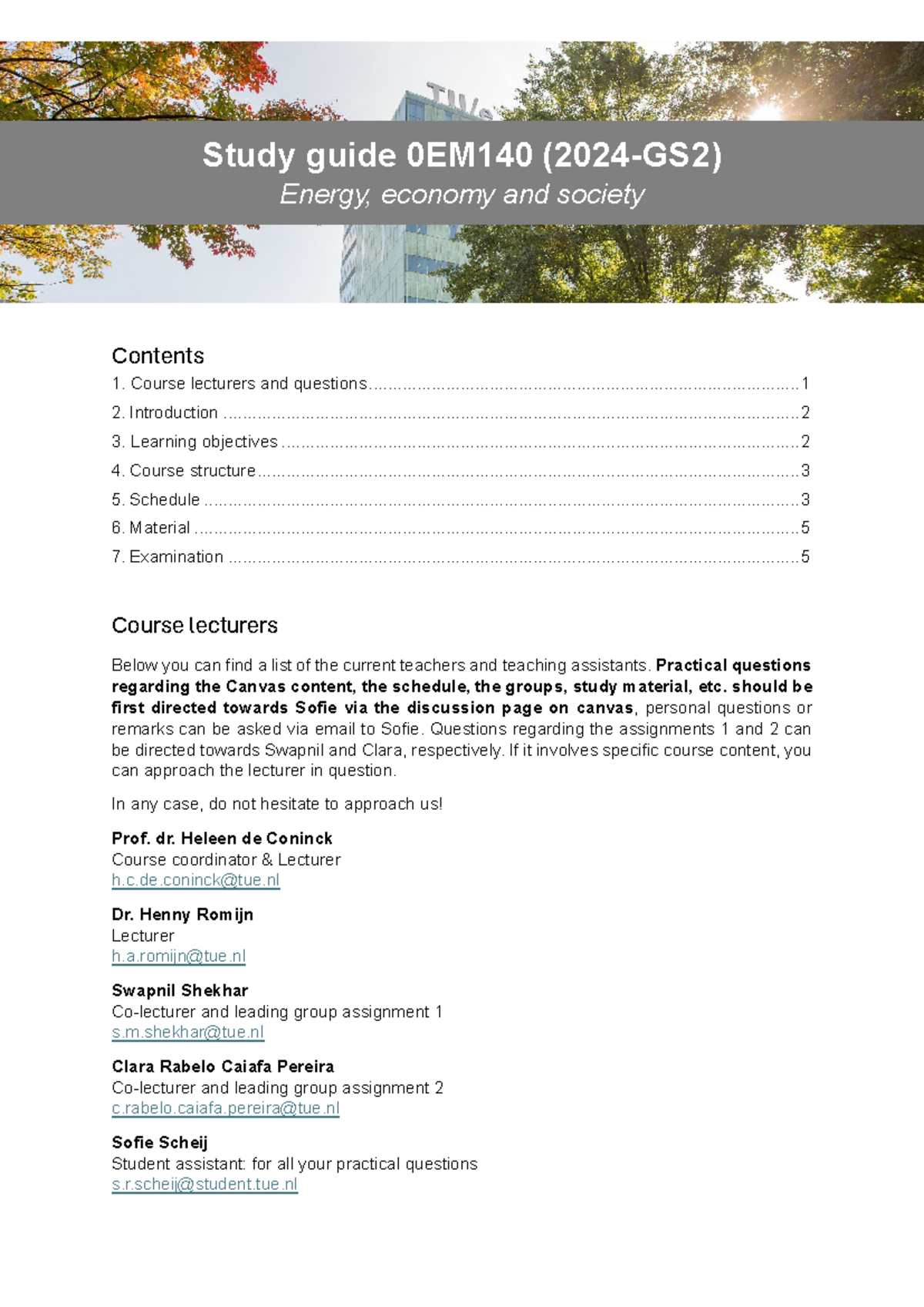 Study Guide 0EM140 (GS2-2024) Final Exam Overview and Resources ...