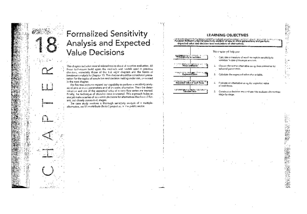 Formalized Sensitivity Analysis & Expected Value Decisions (BT 18 ...
