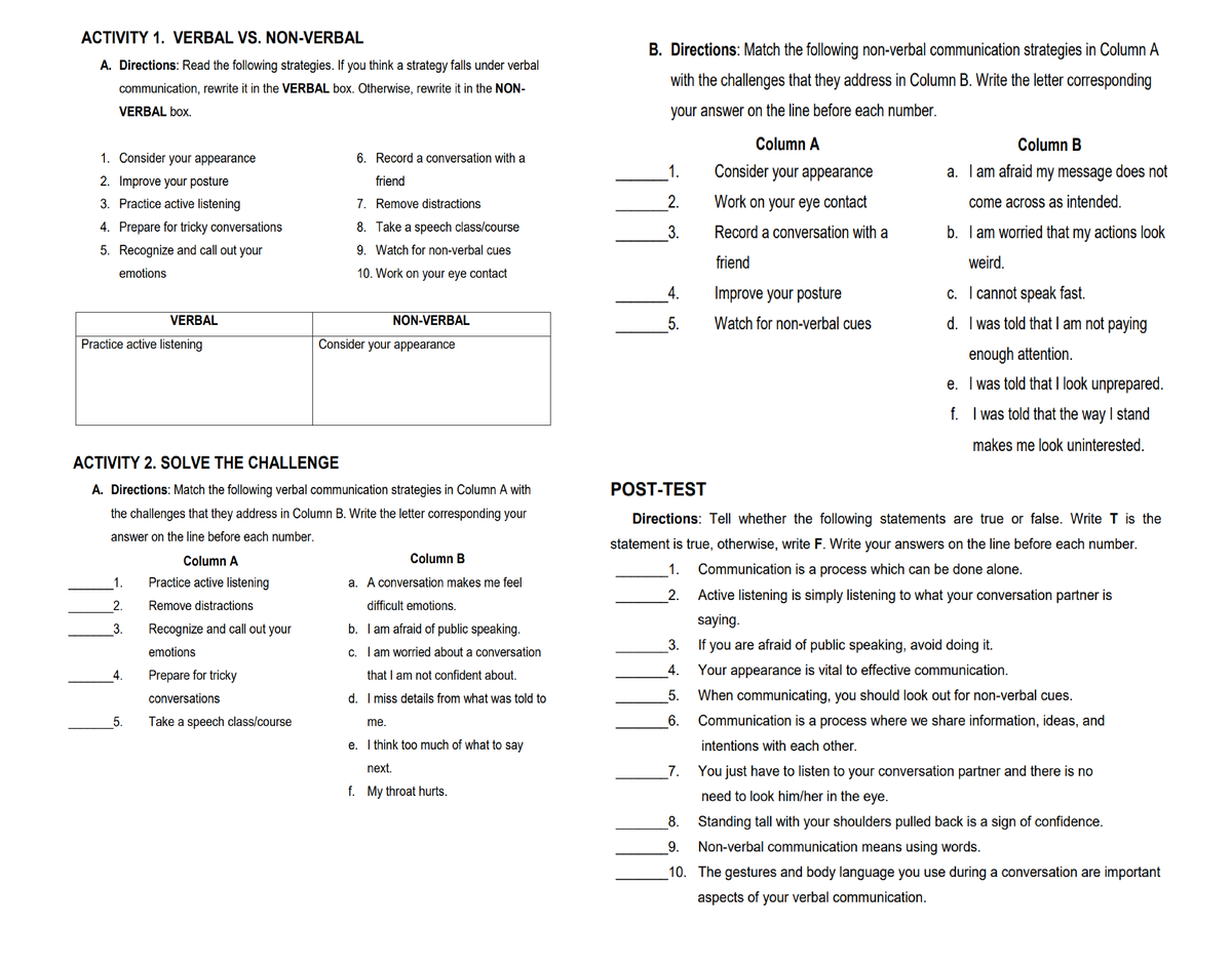 ACT. Module 2 POST TEST - n/a - Physical Education - Studocu