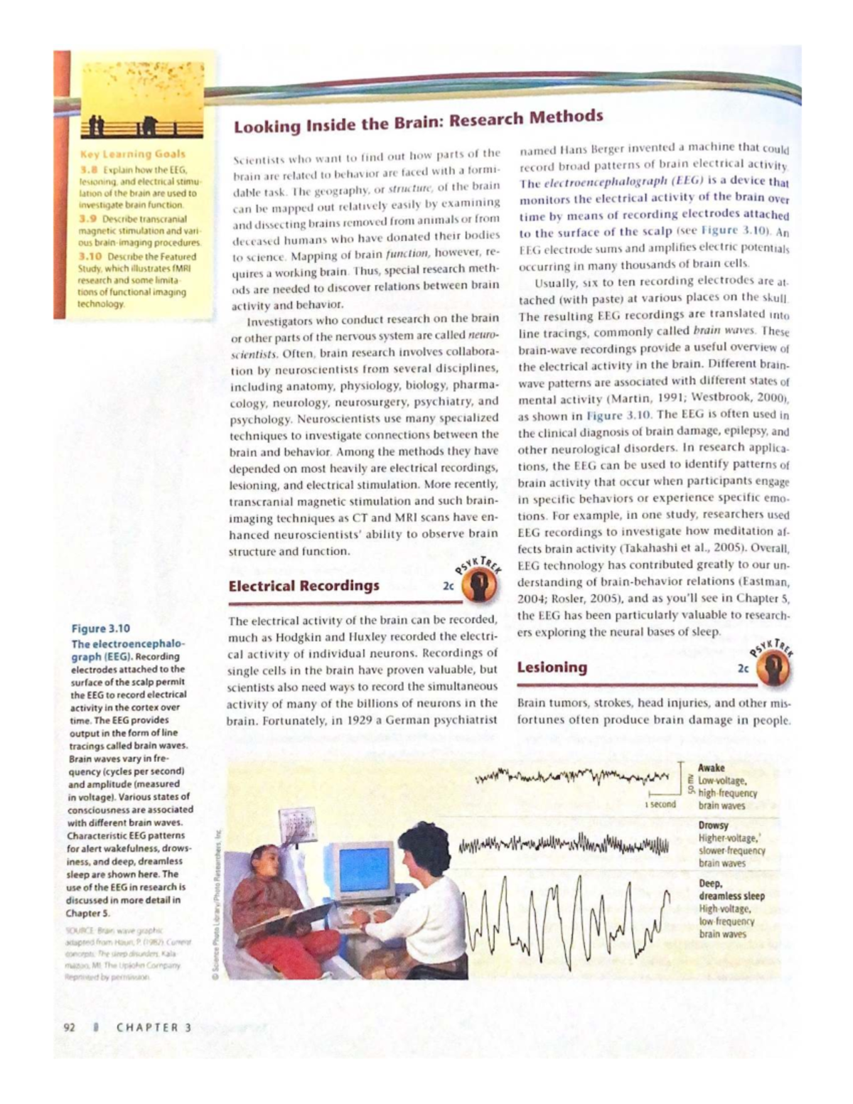 PSYK TREK 2c: EEG and Brain Function Research Methods Overview - Studocu