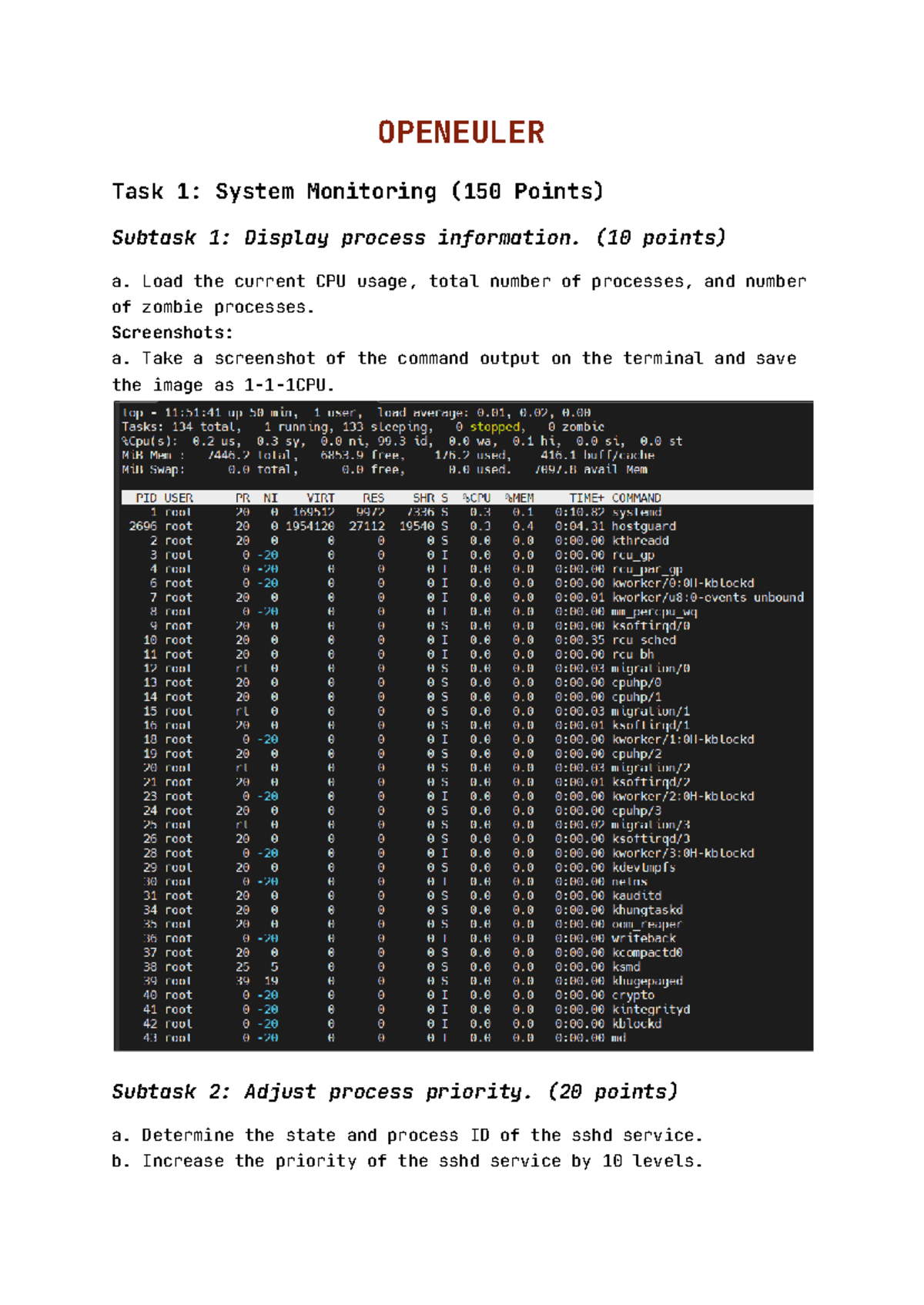 OPENEULER & OPENGAUSS System Monitoring & Security Tasks (2022-2023 ...