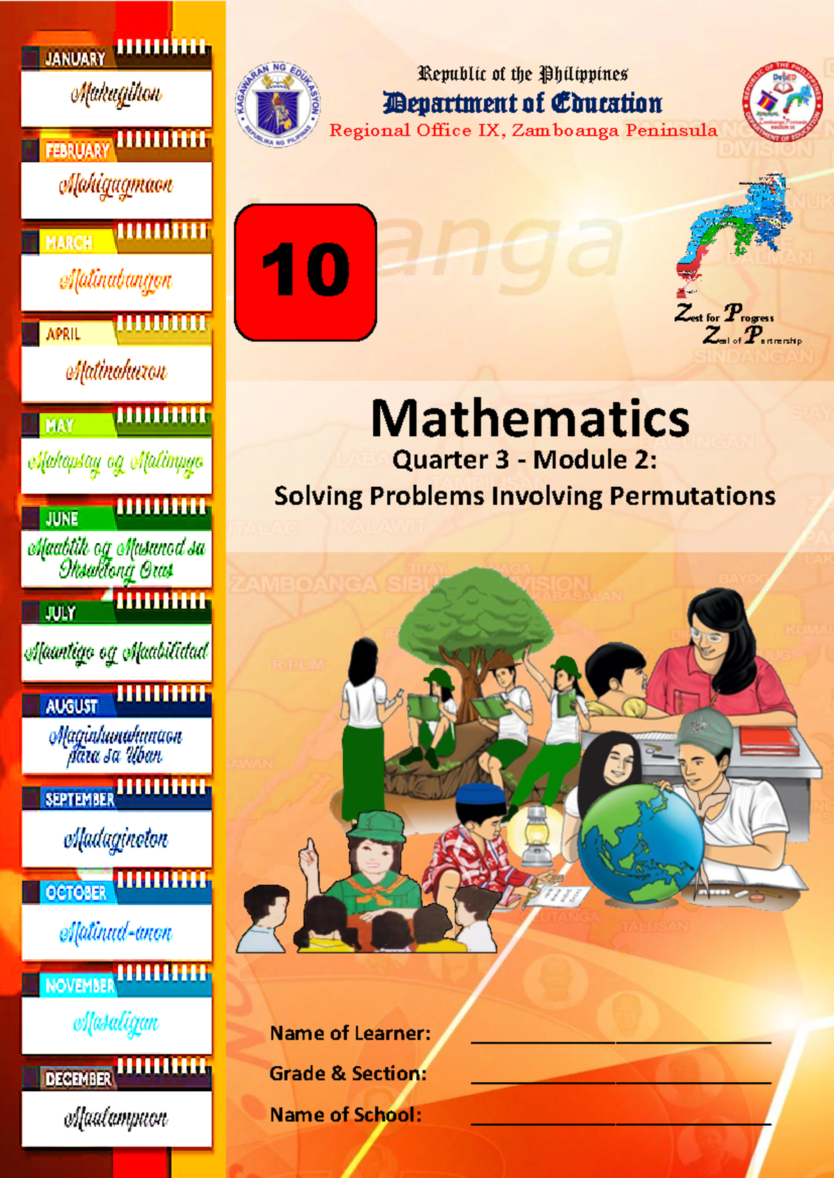 Mathematics 10 Q3 Module 2: Solving Permutations Problems - Studocu