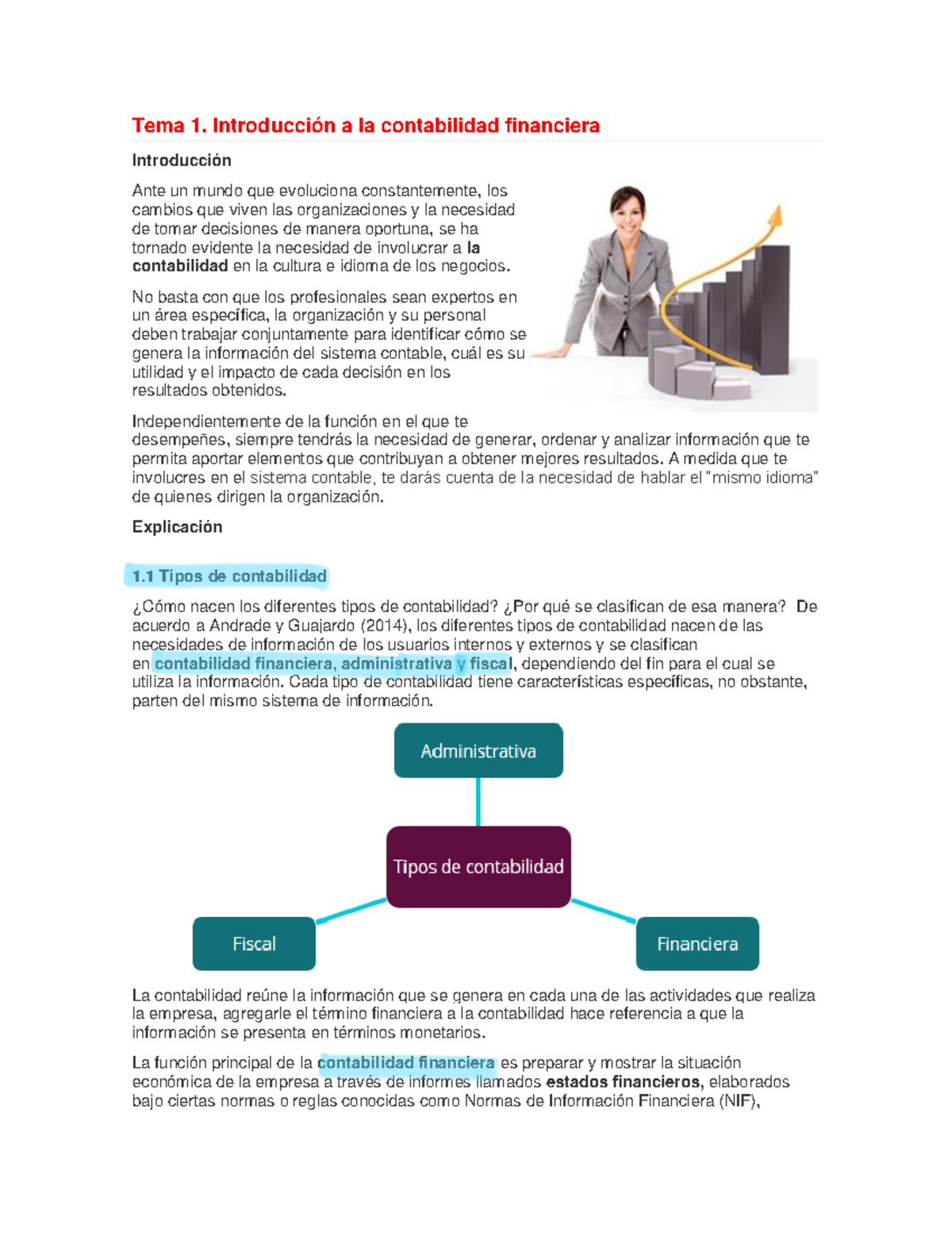 Introducción a la Contabilidad Financiera - Modulo 1 Conta - Studocu