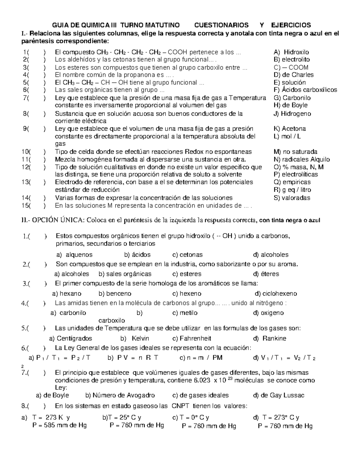 Qu ADmica%20III 5to - Guia Química - GUIA DE QUIMICA III TURNO MATUTINO ...